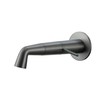 Modern Wall Mount Bathroom Faucet – Brushed Gunmetal Gray, Solid