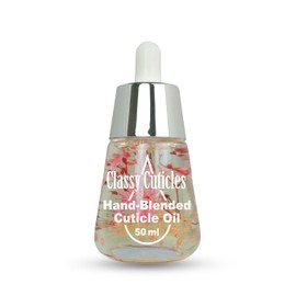Classy Cuticles | Hand Blended Cuticle Oil | Vegan, Cruelty-Free, & Hydrating | Vitamin E, Jojoba, and Argan Oil | 50 mL Desk Bottle | Cranberry Rose Scent | Pack of 1