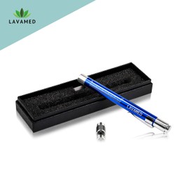 Diagnostic Light, Professional LED Lamp with Measuring Scale, White and Yellow Light, Aluminium Diagnostic Lamp, Ballpoint Pen, Penlight, 2 Metres, Shockproof, Blue