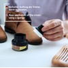 Kaps Shoe Cream with Sponge Applicator, Intensive Leather Care and