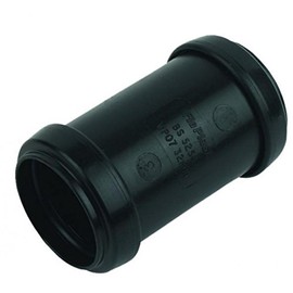 FloPlast Push-Fit Waste Straight Coupling 32mm Black | Home Standard