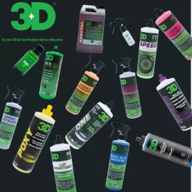 3D Car Care 6.5" Black Spider-Cut Foam Finishing Pad