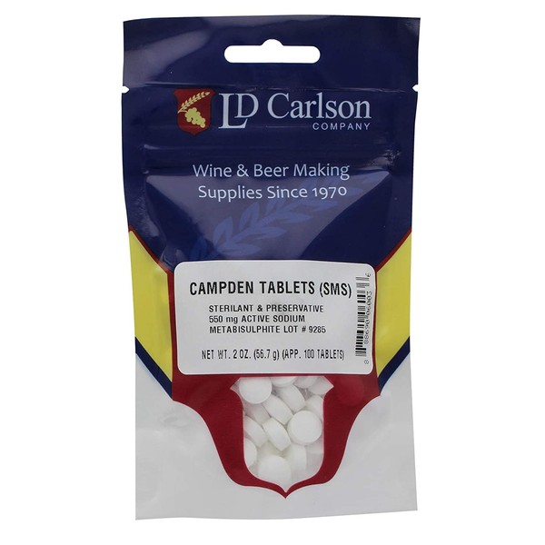 Campden Tablets (sodium metabisulfite) - 2 Oz(100 Tablets)
