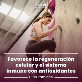 L-Glutathione  Vitamina C - 90 Cpsulas 500 mg - Suplemento Alimenticio Sin Azcar y Sin Gluten - Flow Supplements                                      