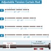 Bonpally Shower Curtain Rod, Adjustable 32-61 Inches Spring Tension Rod,