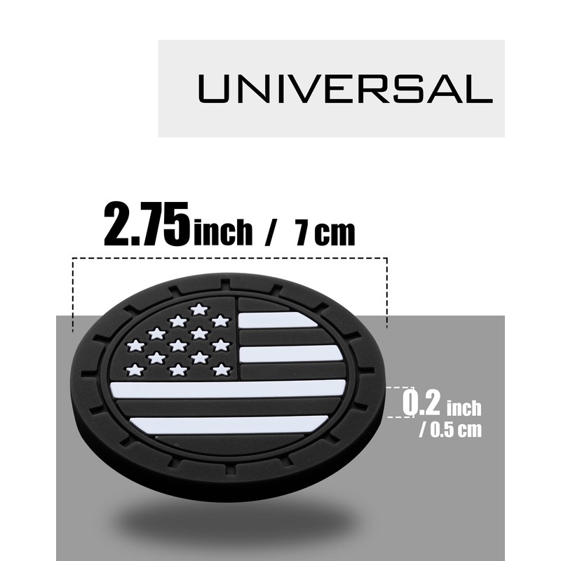 Coaster for Cup Holder - 4 Pack Silicone Auto Drink
