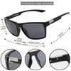 Polarized Sunglasses Men Women, Sport Sunglasses Men Black, Retro TR90