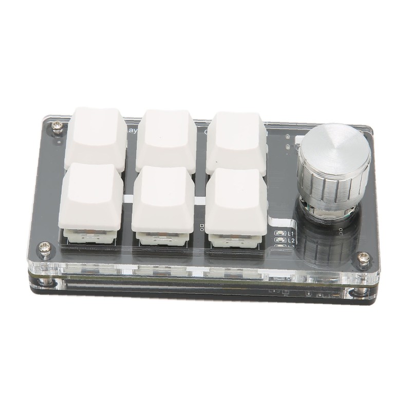 6 Key Mini Keypad with Knob Blue Switch Wired USB
