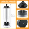 Straw Holder,Plastic Drinking Straws Container with Lid,Clear Drink Tubes Dispenser,for