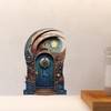 Moon and Stars Fairy Door Wall Decal with 3D Effect