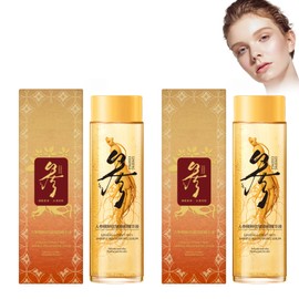 2 x Golden Ginseng Face Serums, Firming Serums, Anti-Ageing Essence, Ginseng Extract Skin Rejuvenating Face Serum, Ginseng Polypeptide Essence for All Skin Types