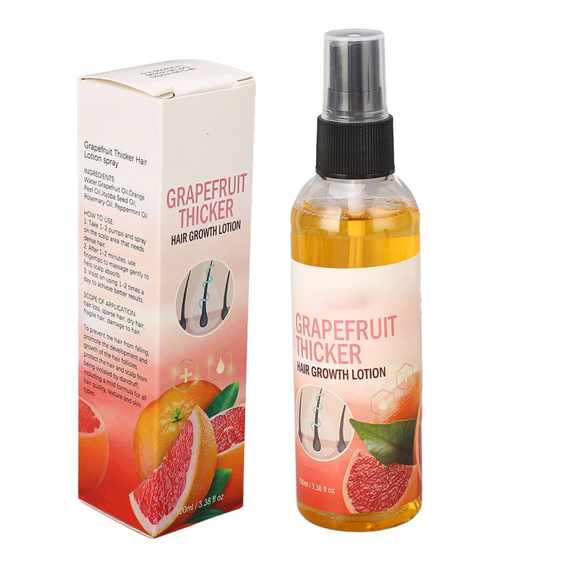 3pcs Grapefruit Thicker Hair Lotion Spray 100ml Smoothing Nourishing Hair