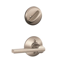 Schlage F59 LAT 619 Latitude Interior Lever with Deadbolt, Satin Nickel (Interior Half Only)