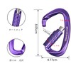 Carabiner 12KN Auto-Lock BRAVESHINE Load Capacity 2,645 lbs (1,200 kg)