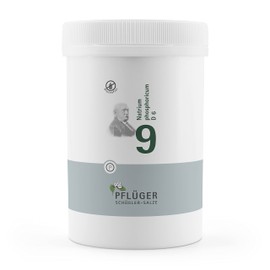 PFLÜGER Schüßler Salts No. 9 Sodium Phosphoricum D6 - 4000 Tablets - The Salt of Metabolism - Gluten Free