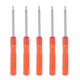 sourcing map Mini Phillips Screwdriver 1.2 mm Cross Head for Watch Glasses Electronics Repair (Red) Pack of 5