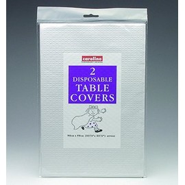 Caroline Packaging Paper Tablecover White Pack of 2 for Disposable Party Tableware