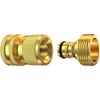 3/4-Inch Brass Garden Hose Quick Connect Fitting Set