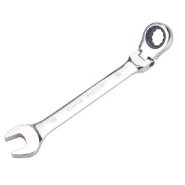通用 FLZOSPER 18mm Metric Flex-Head Gear Wrench,Box End Head 72-Tooth Ratcheting Combination Wrench Spanner