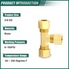 GORAGUCHI 5PCS Brass Tee，3/8" x 3/8" x 3/8" Tube OD