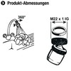 Cornat TECWS611 Kitchen Shower Head M22 x 1 Internal Thread