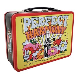 The Tin Box Company 1971 レトロコカ・コーラ XL ティンランチボックス レッド&イエロー (664707)