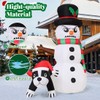 GOOSH 5.4 FT Christmas Snowman Inflatables Outdoor Decorations Funny Snowman
