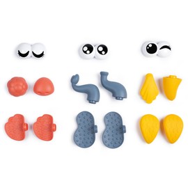 Smoby Little Kaboom Cube (15 x 18 cm) - Funny Plug-In Toy for Children from 18 Months, Animal Cube with 15 Plug-In Shapes for Elephant, Koala and Toucan