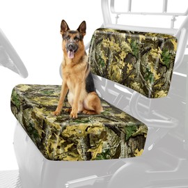 BORDAN UTV Seat Cover Camo for Kawasaki Mule, Waterproof Seat Cover Set for Kawasaki Mule 2009-2025 4000 4010/2001-2008 3000 3010, Heavy Duty 1680D Full Protection Outdoor Camo Cover(2 PCS)