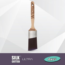 Axus Decor Silk Cutter Ultra (Mink Series) Paint Brush Filaments, Birchwood Handle - Ideal For Walls, Ceilings & Skirting, Anti-Rust Stainless Steel, Next Generation Brush - 2"/50mm