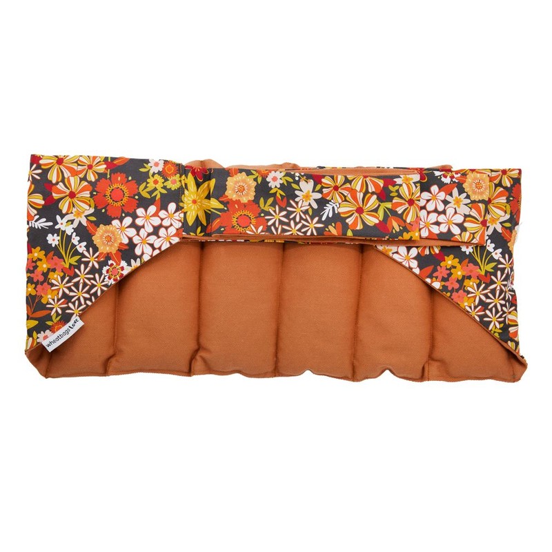 Wheatbags Love Wrap Around Heat Pack, Groovy Flowers Black