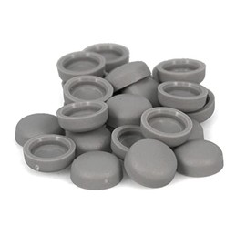 Lund Boat Snap Caps 1990578 | 5/8 x 1/4 Inch Gray (Set of 25)