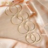 Gold Hoops Earrings For Women 3 Pairs 18k gold hoops