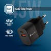 NGS Bud 45W Ultra Fast Wall Charger with 2 USB-C