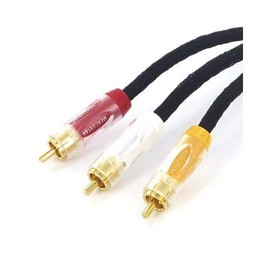 Mercury AV 1.5m 3 RCA High End AV Composite Audio Video Cable OFC Gold Plated
