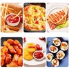 WXOIEOD 4 Pieces Mini Ketchup Bottle for Bento Box Accessories,