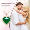 Elfgrass Heart Pendant Necklace for Women S925 Sterling Silver Natural