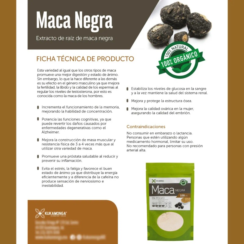 Pack Maca Negra (1 Maca Negra Cápsulas + 1 Maca