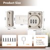 Door Bolt Extended Lock Bolt Door Additional Lock Cabinet Lock