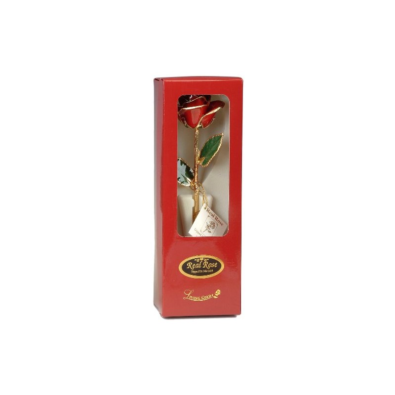 24k Gold Rose - Real Rose Dipped in Gold (Light
