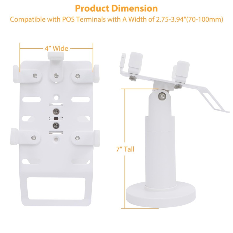 CRIZISTON Universal Square POS Machine Terminal Stand, Adjustable Square Credit
