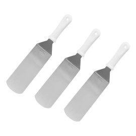 Espatula Volteadora Profesional Acero Inoxidable 35.5cm 3pzs
