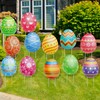 YiYa 12 Pcs Easter Egg Outdoor Decorations Waterproof Easter Garden