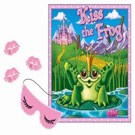 Kiss The Frog Party Game (mask & 12 lips included) Party Accessory (1 count) (1/Pkg)