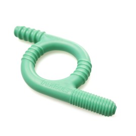 TalkTools Baby Chewy | Oral Motor Sensory Tool for Kids and Toddlers | Therapy Tools to Improve Chewing and Biting (Ridges, Green)