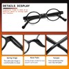 JOSCHOO 5 Pack Retro Round Reading Glasses Mini Small Comfortable