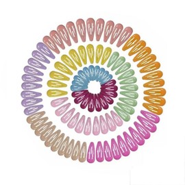100PCS Toddler Hair Clips for Girls and Baby, Soft Non-Slip Hair Accessories with Portable Storage Box, Gentle No-Pull Clips for Delicate Hair, 10 Colors, Cute and Durable