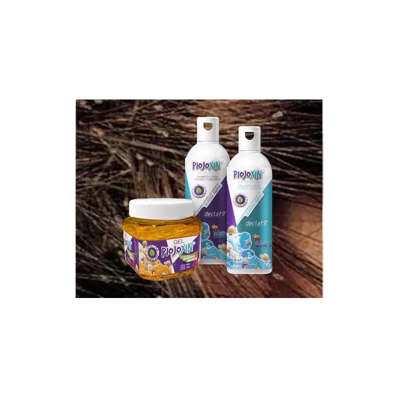 Kit Anti Piojos Piojoxin Shampoo Peine Gel Solución