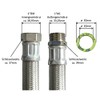 Reinforced hose 1 inch nut x 1 inch male thread