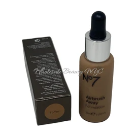 No7 Airbrush Away Foundation All Skin Types TOFFEE 1 Oz/30 ml - New in Box